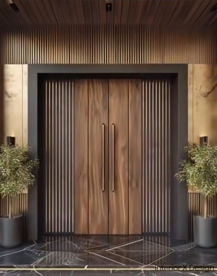 Double Main Doors: Grand and Majestic