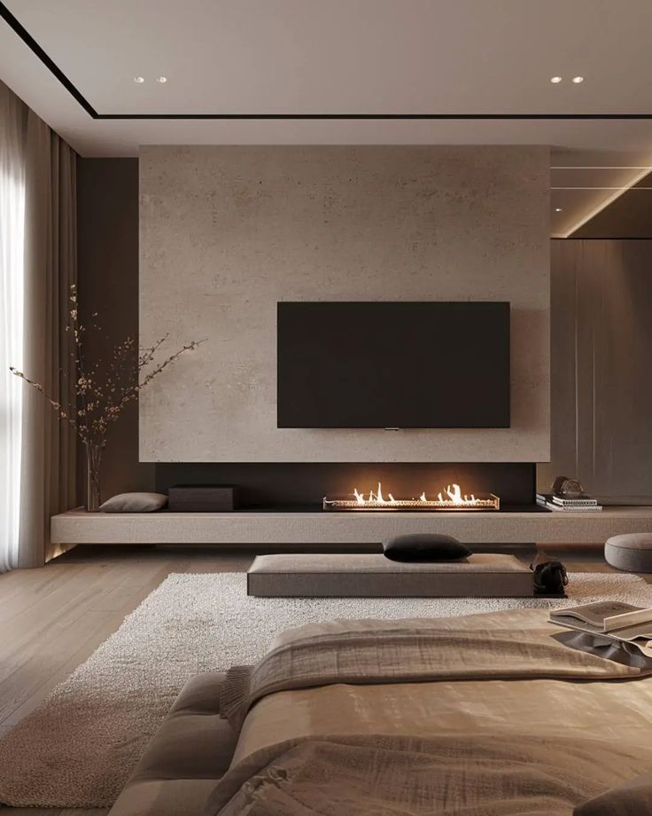 Modern fireplace