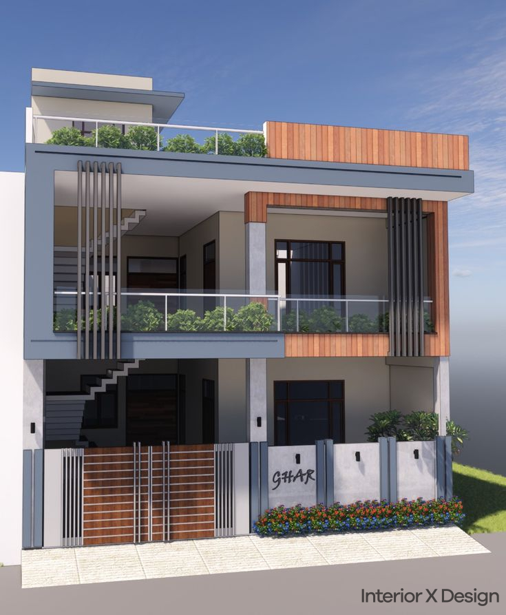 Classic 2 Floor House Design in Village Simple