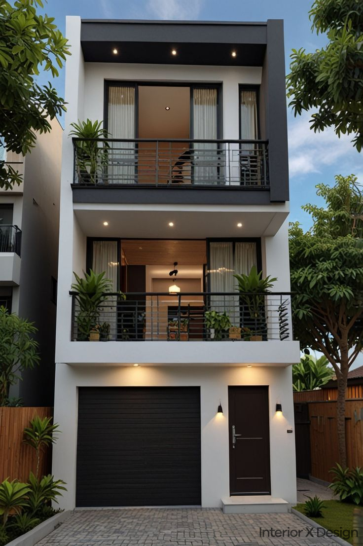 Compact Duplex Home Design