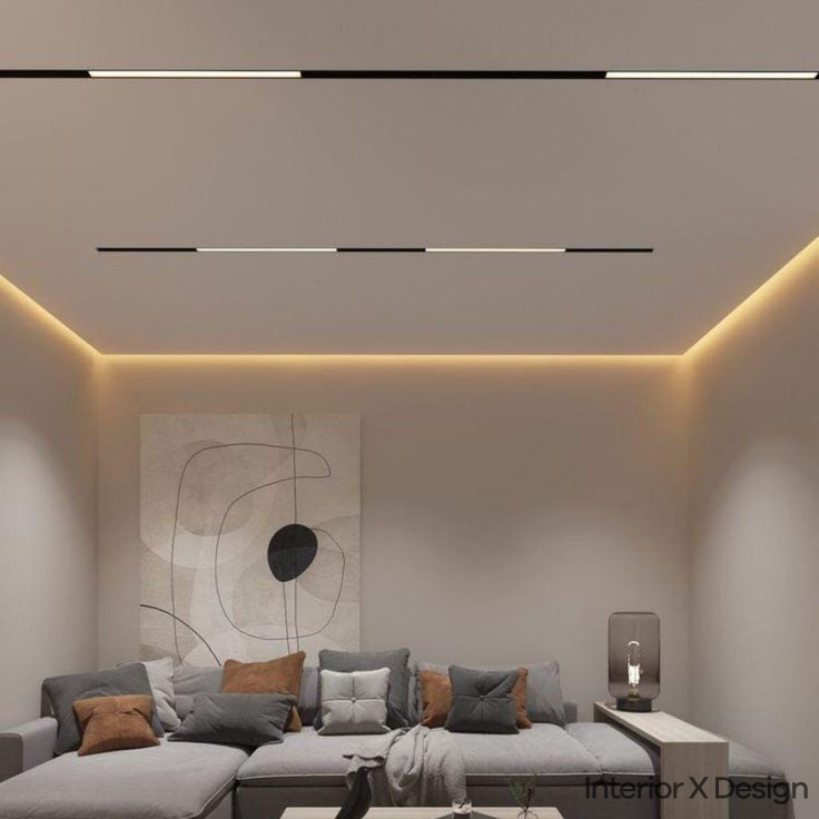 Floating Minimalist False Ceiling