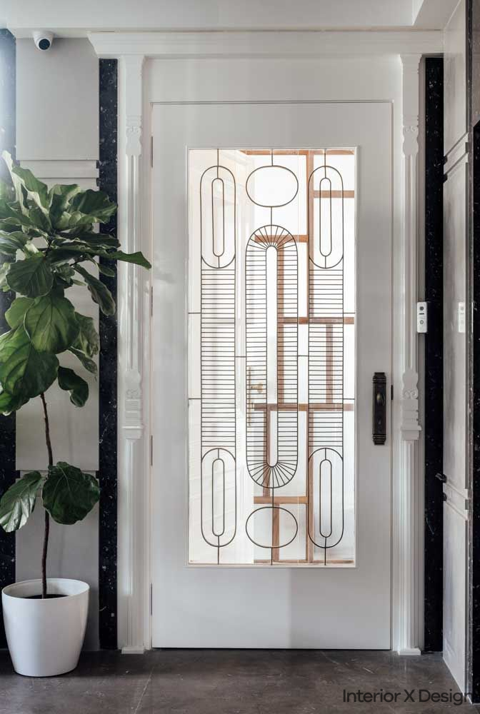 Wooden Flat Residential Safety Door Design for Home