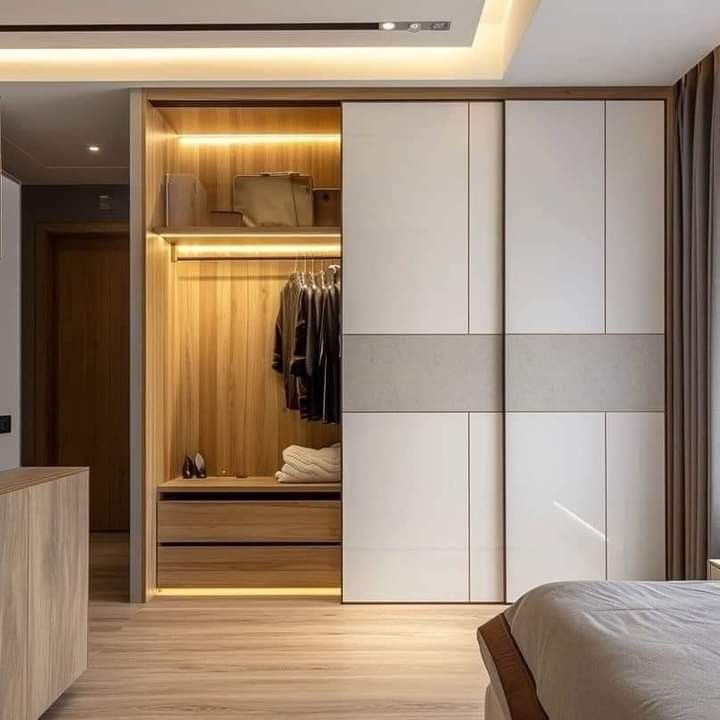 Sliding modern wardrobe design