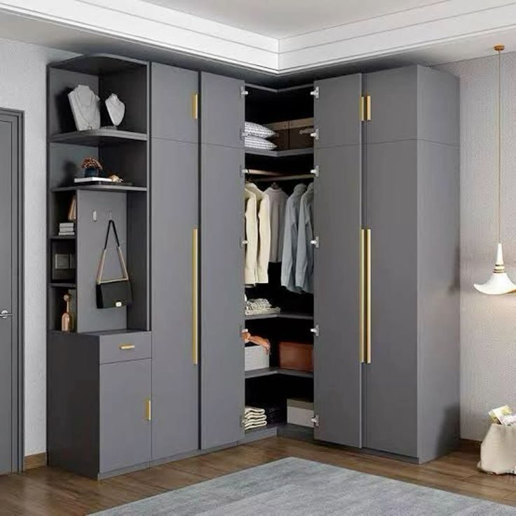 L-Shaped Wardrobe Design