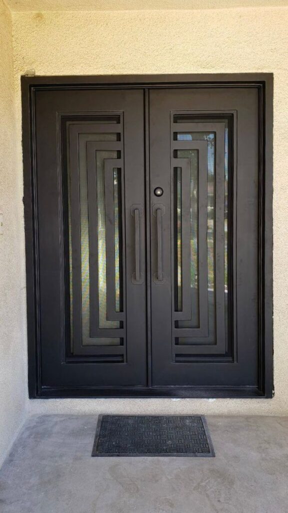 Minimalist Iron Single Door Design for a Modern Look