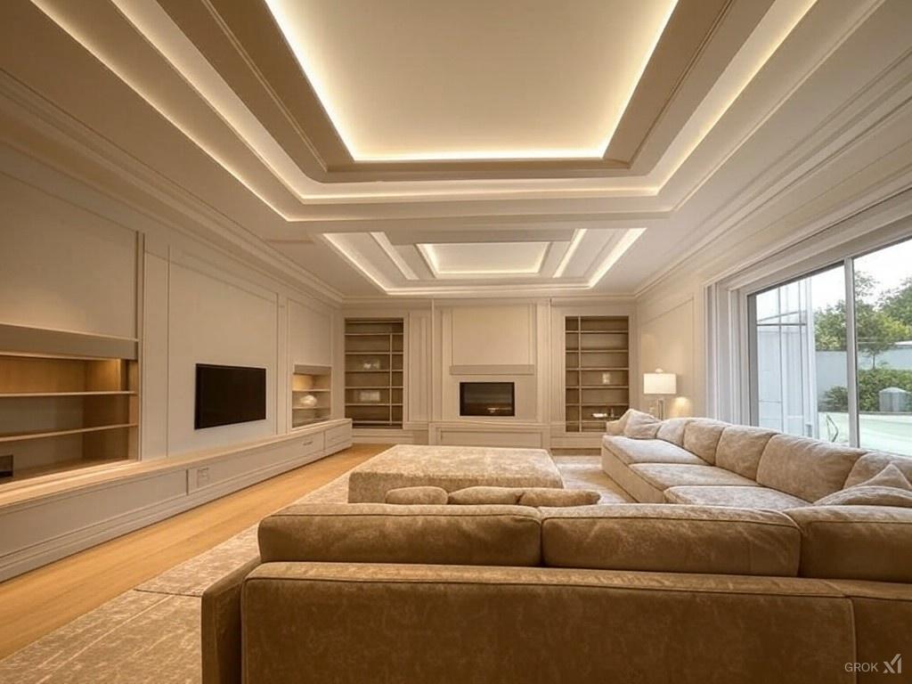 Simple False Ceiling Design Ideas for Living Rooms