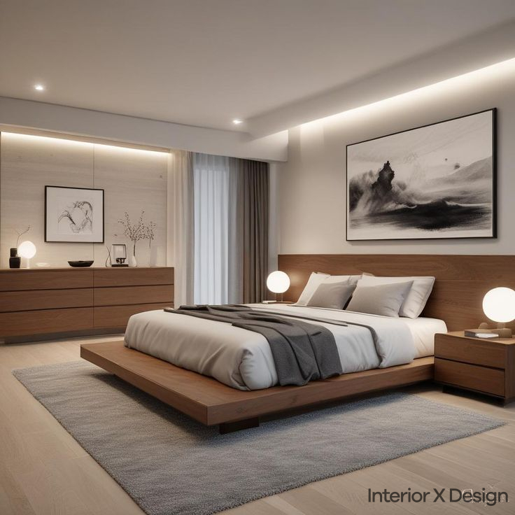 Modern Bed Design for Simple Bedroom