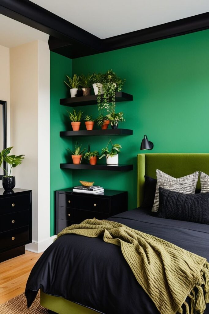 Black and Green for Outdoor Spaces: A Nature-Inspired Retreat