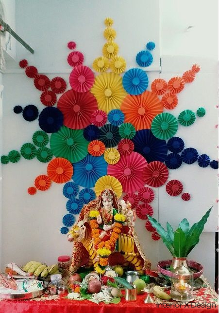 simple navratri decoration at home