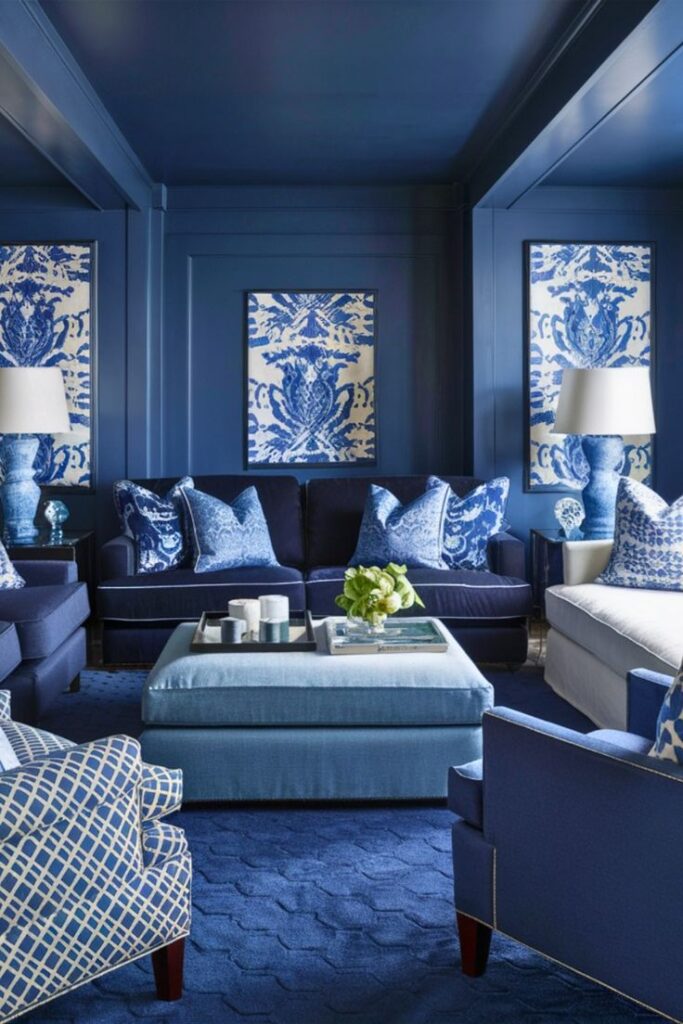 Navy Blue and White: Bold and Sophisticated