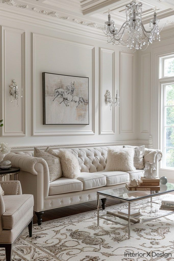 Luxury Moulding for an Opulent Living Room Design