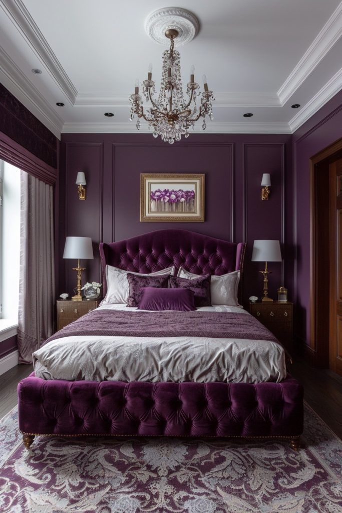 Plum and Grey: A Bold and Sophisticated Look purple two colour combination for bedroom walls