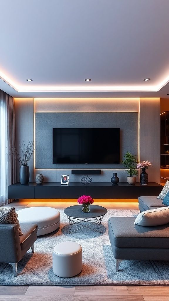 Minimalistic Floating TV Wall Designs for Modern Homes