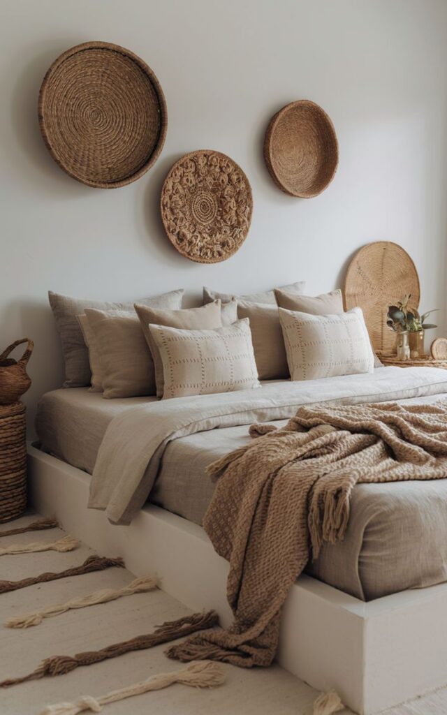 Natural Material Textures for a Cozy, Organic Bedroom