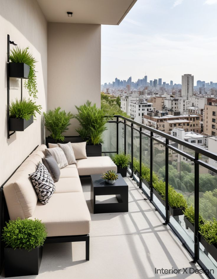 modern balcony garden