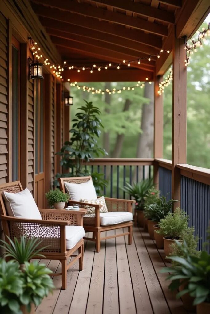  Rustic Farmhouse Style 1st Floor Front Balcony Design