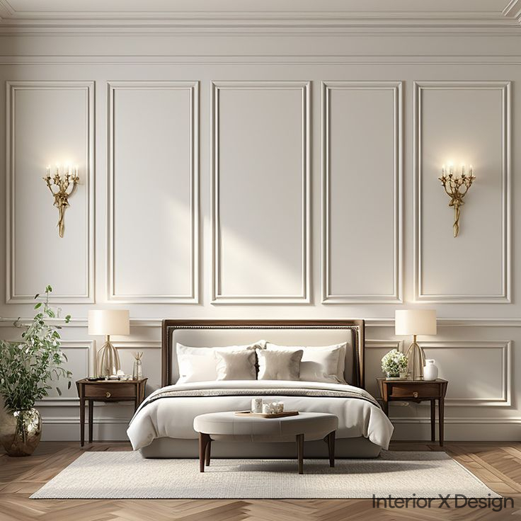 Wall Panels with Moulding: Create a Gallery Wall Look