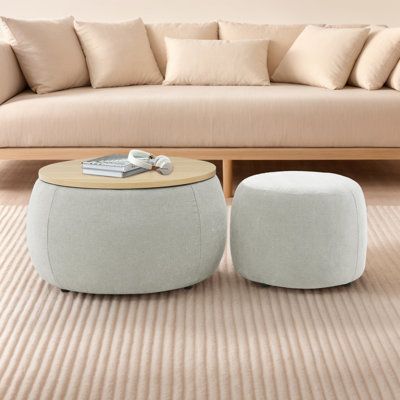 Compact Ottoman Style Center Table