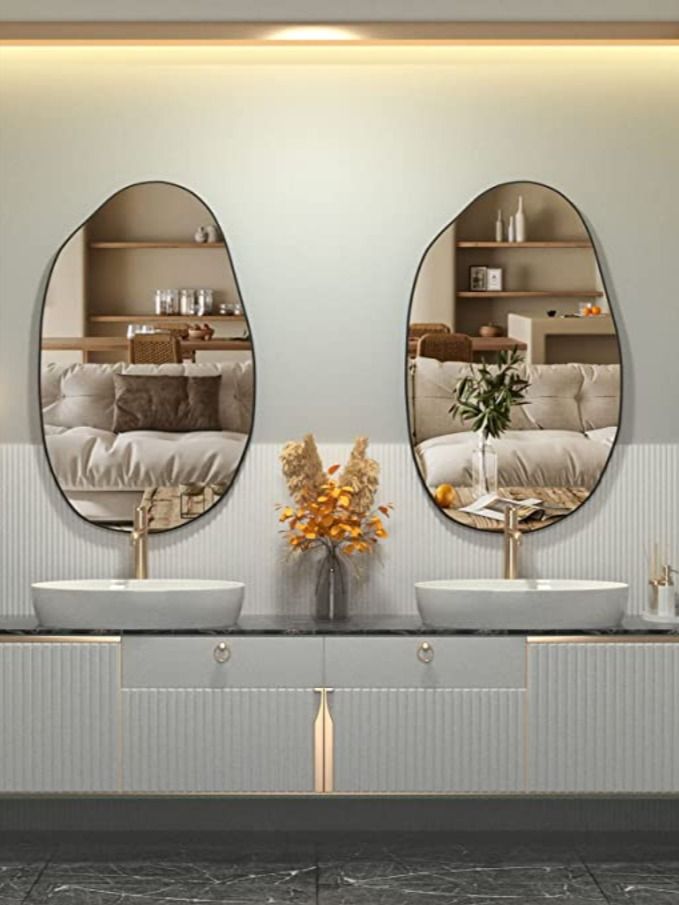 Wall-Mounted Mirrors for Modern Bedrooms