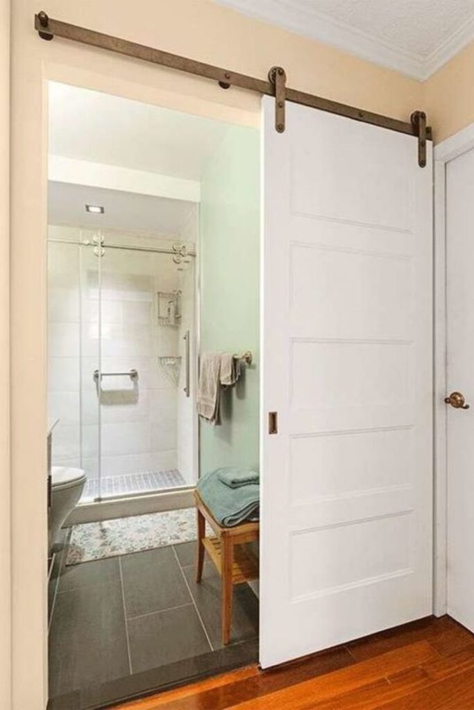 Classic Wooden Sliding Doors for Bathrooms