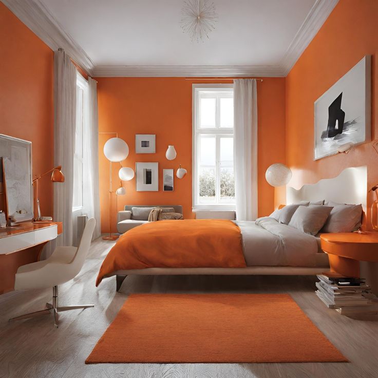 Orange and White: A Perfect Balance of Bold and Calm