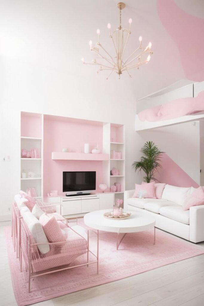 Soft Pink and White: Warm and Feminine