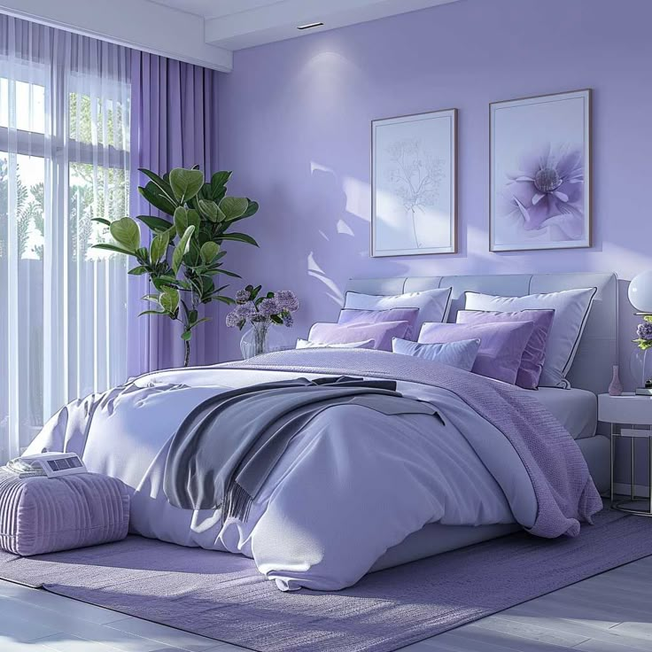 Lavender and White: A Serene and Elegant Pairing