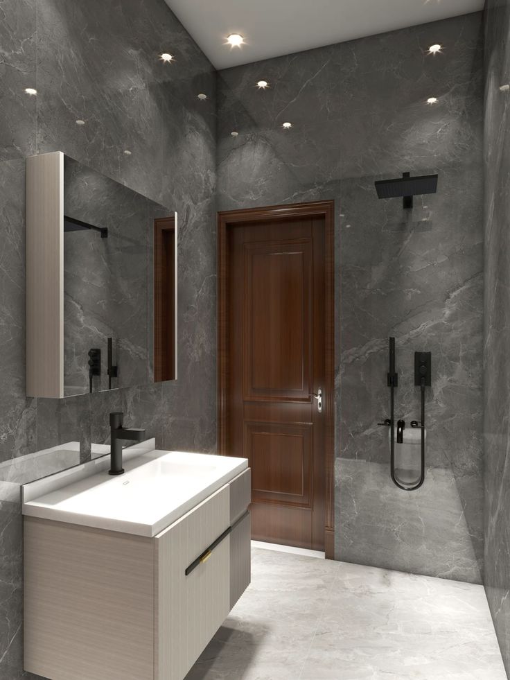  Dark Grey Bathroom Tiles: Bold and Dramatic