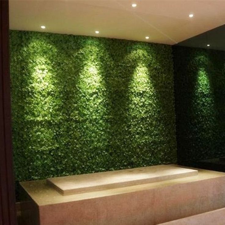 Grass Wall for Bathroom Spaces