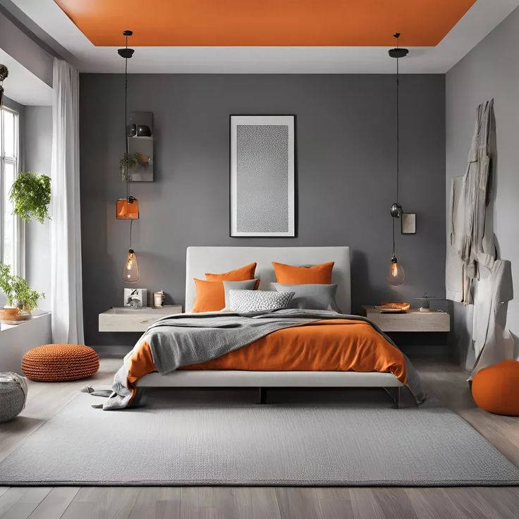 Orange and Gray: A Contemporary and Sophisticated Blend