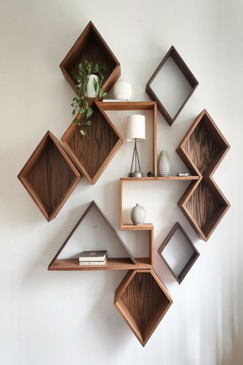 Creative Wall Shelf Shapes for Artistic Touch