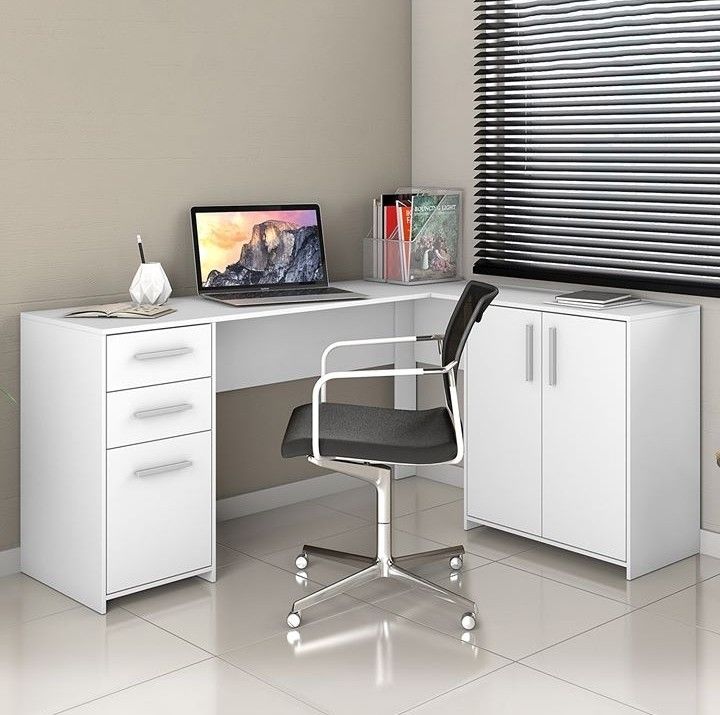  L-Shaped Study Table with Bed