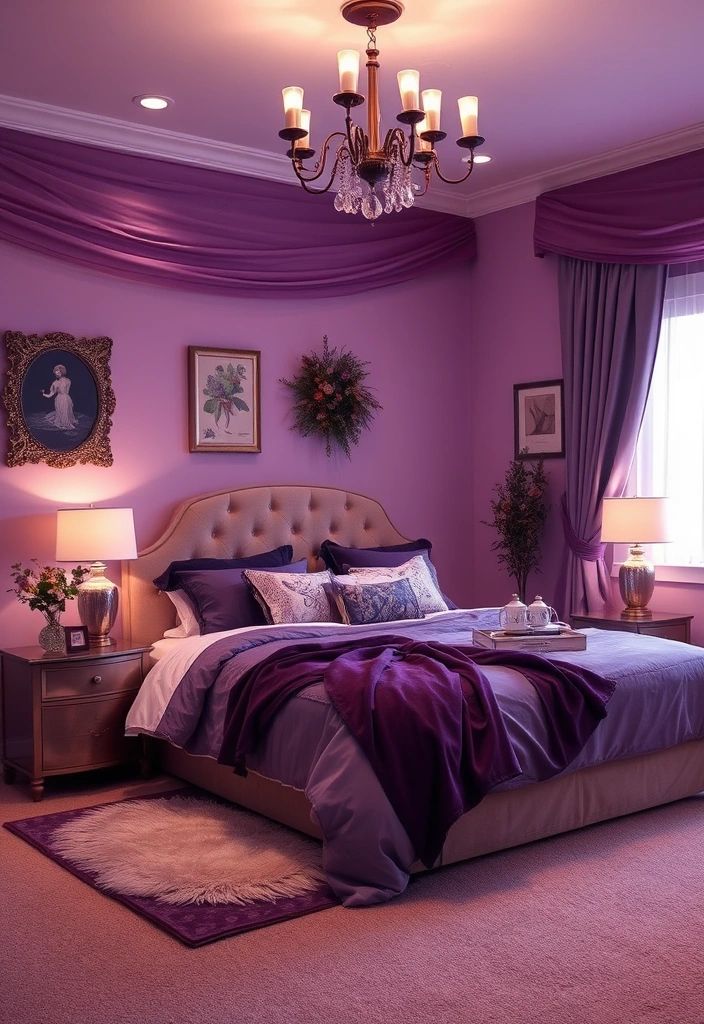 Purple and Pink: A Romantic and Feminine Touch