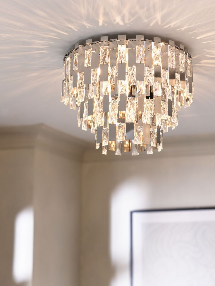 Crystal Ceiling Light Design for Hall