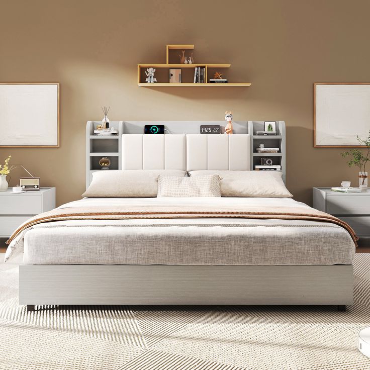 Platform Beds with Hidden Storage Drawers