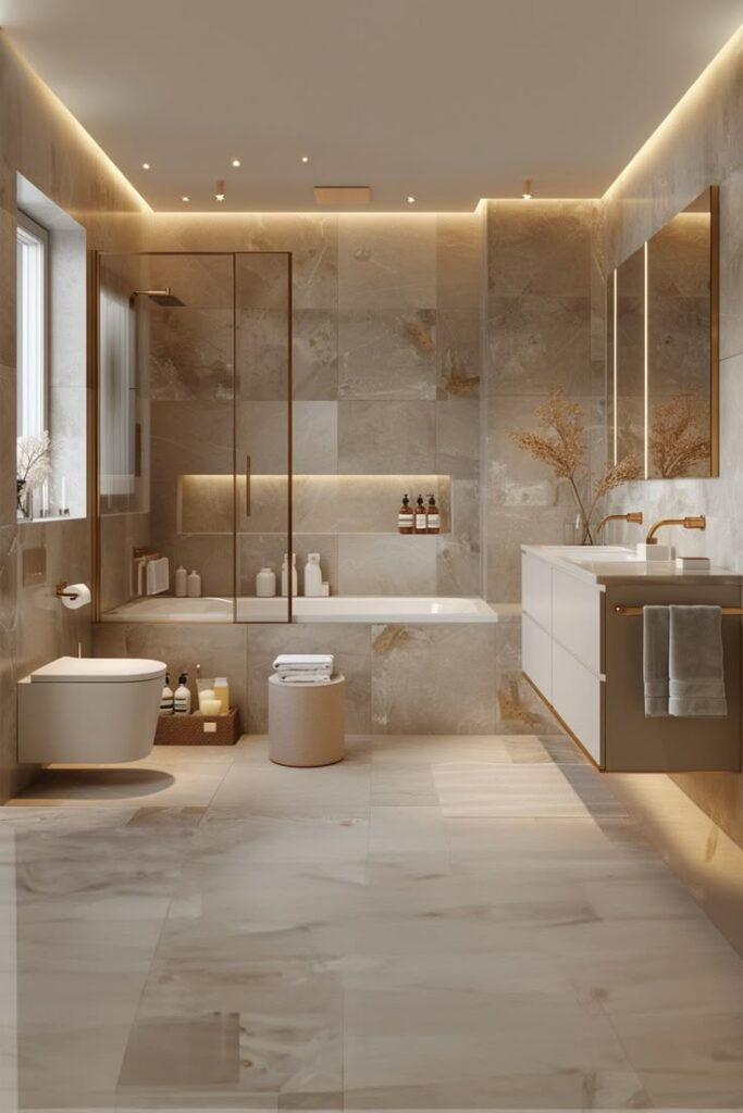 Sleek and Stylish Toilet with Bathtub Combination