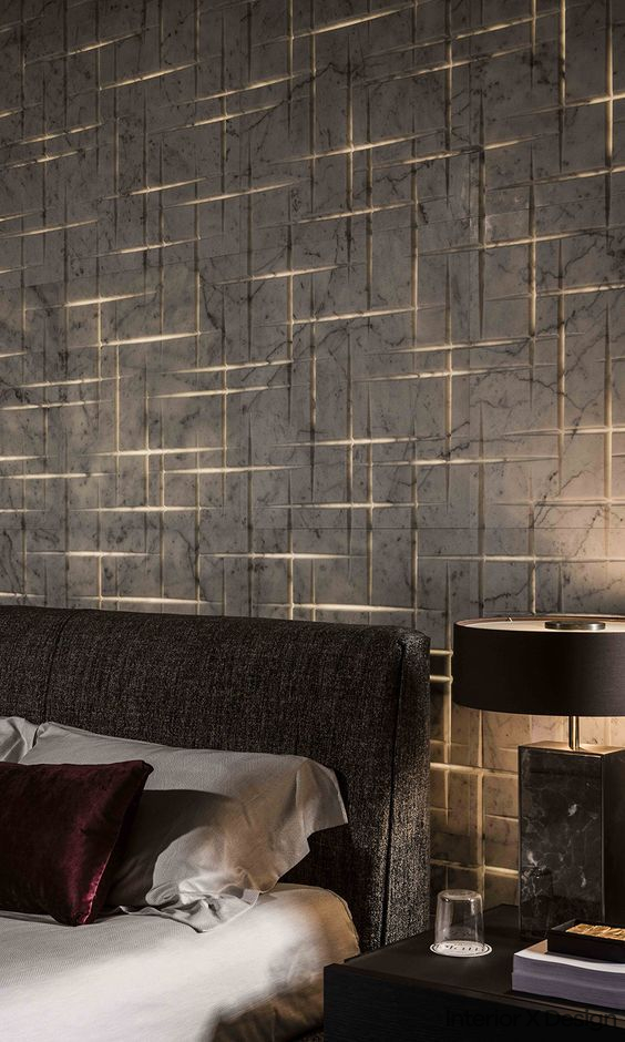 bedroom wall texture design