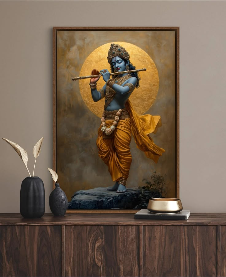  Create a Krishna-Themed Photo Wall