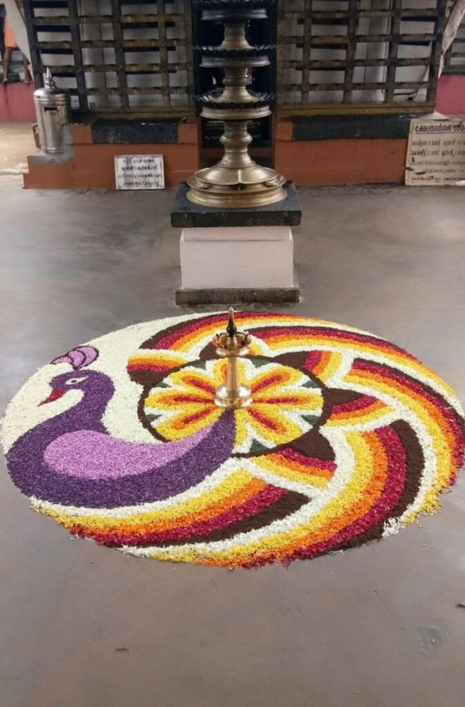  Traditional Pookalam (Flower Rangoli) Design