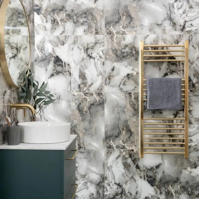 Grey Marble Effect Tiles: Luxury Meets Durability