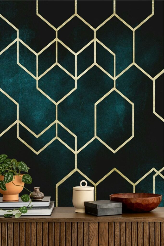 Contemporary Geometric Wallpaper Designs