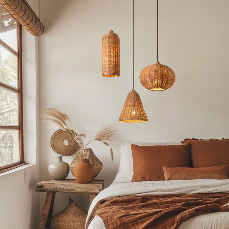 Boho Hanging Lights: A Relaxed and Natural Vibe