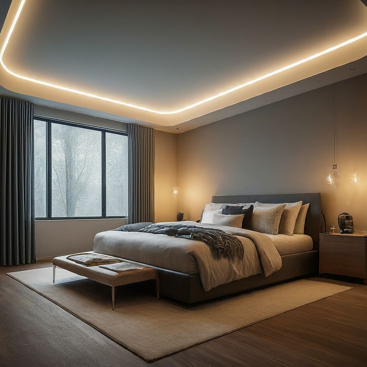 Bedroom Cove Light Ceiling Design: Creating a Relaxing Retreat