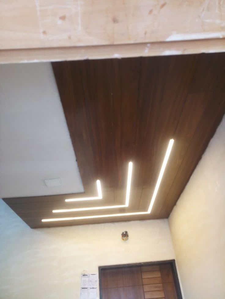  Minimalist L Shape Hall Ceiling Design