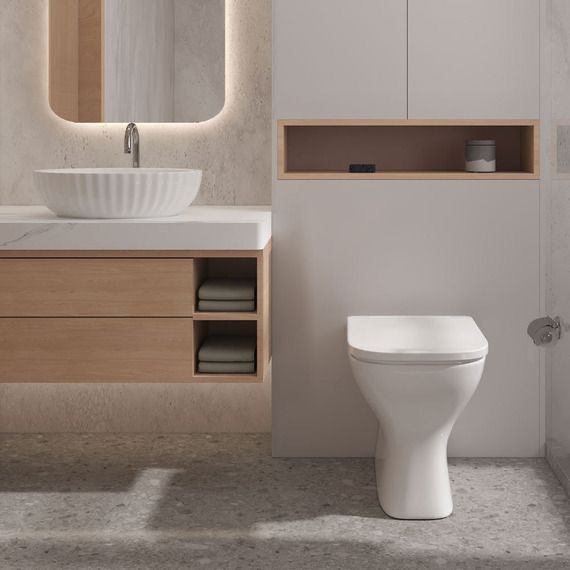 Floating Toilet with Hidden Cistern