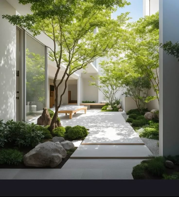 Modern Minimalist Courtyard Design: Stylish Simplicity