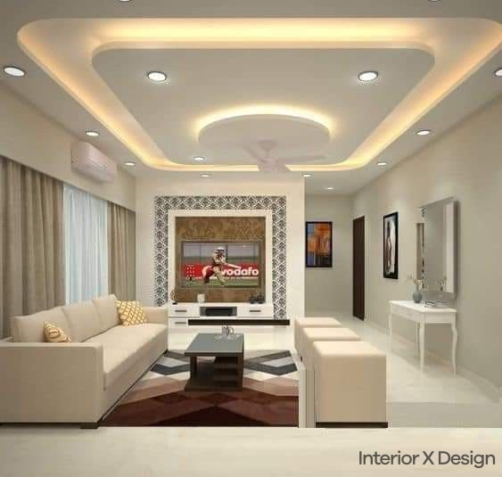 living room modern simple pop design