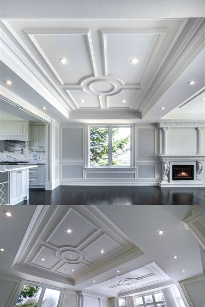 Classic Coffered PVC Ceiling Design