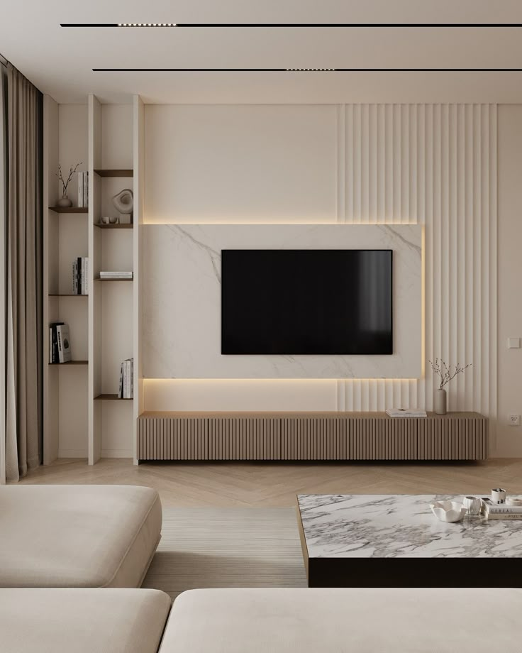 Minimalistic TV Panel Designs: Clean and Sleek