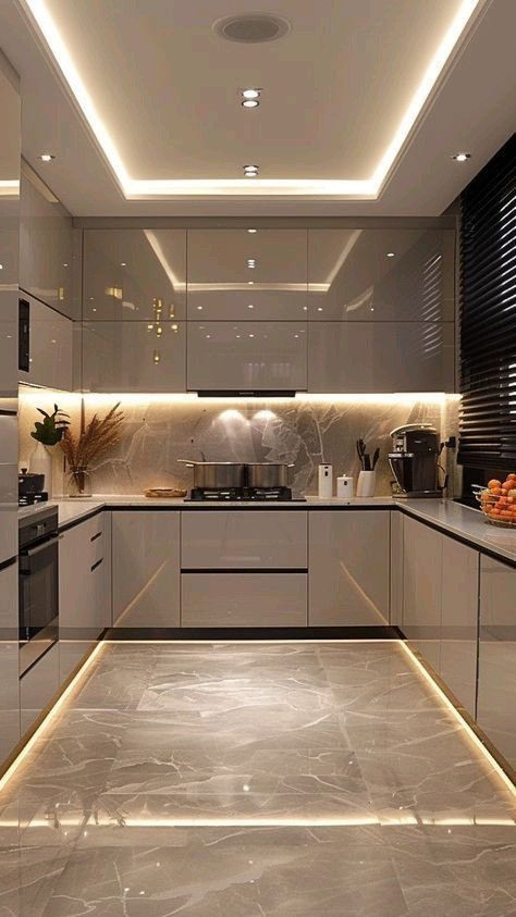 Glamorous Modular Kitchen with Indian Textures